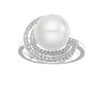 Delicate Pearl And Cubic Zirconia Rings