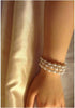 Wraparound Simulated Faux Pearl Rhinestone Crystal