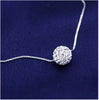 Full Diamond Crystal Ball Sparkle Colla Pendant Necklace