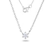 Rhodium Plated 925 Sterling Silver Simulated Diamond