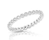 Silver Simulated Diamond Stackable Eternity Ring