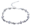 Superhai Elegant Diamond Anklet Water Droplets