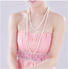 Lady White Created Pearls Long Sweater Chain Necklace