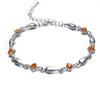 Superhai Elegant Diamond Anklet Water Droplets