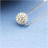 Full Diamond Crystal Ball Sparkle Colla Pendant Necklace