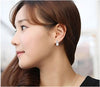 Freshwater Pearl and Diamond Stud Earrings