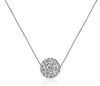 Full Diamond Crystal Ball Sparkle Colla Pendant Necklace