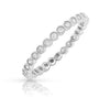 Silver Simulated Diamond Stackable Eternity Ring