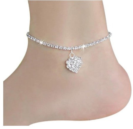 Women Love Diamond Beach Anklet Chain